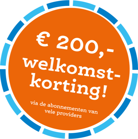 200 euro korting sticker